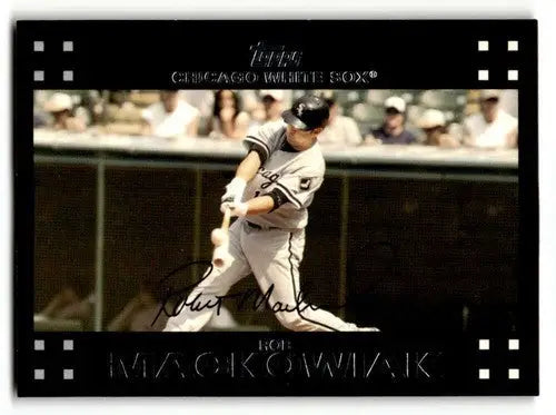 Original gloss baseball card featuring Rob Mackowiak Chicago White Sox batter