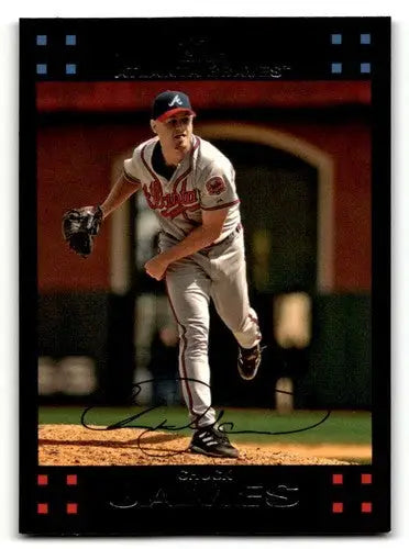 Original gloss baseball card featuring Chuck James Atlanta Braves pitcher James Atlanta Braves
