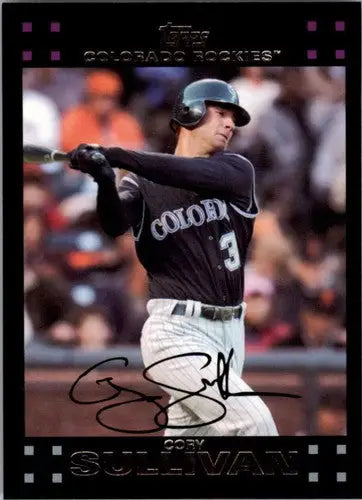 Cory Sullivan baseball card with original gloss from 2007 Topps #205 NM/MT Rockies