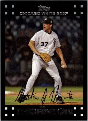 Matt Thornton NMMT baseball card from 2007 Topps #224, White Sox player collectible