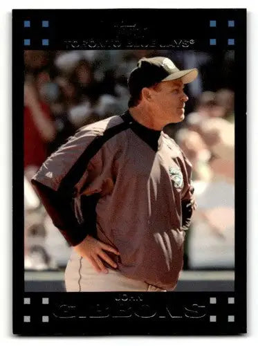 John Gibbons Toronto baseball card from 2007 Topps #252 Toronto Blue Jays