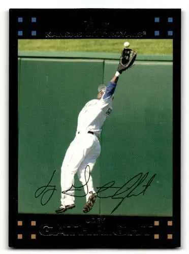 Baseball card featuring Joey Gathright Kansas City with original gloss from 2007 Topps