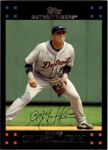Original gloss Carlos Guillen NMMT baseball card from 2007 Topps #568 Tigers