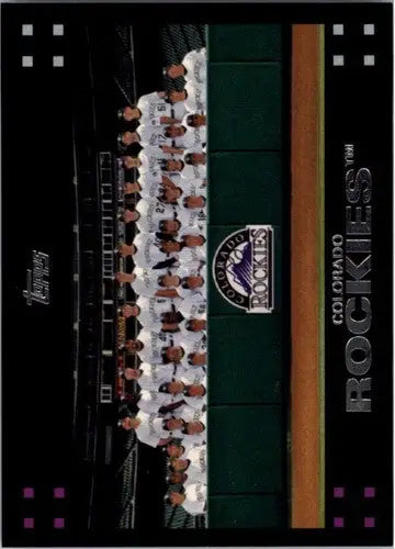 2007 Topps #601 Colorado Rockies NMMT Rockies ID:9058 - Baseball Card Single