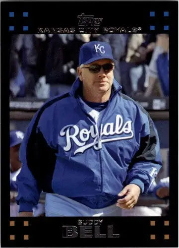 Original gloss Buddy Bell baseball card from 2007 Topps #613 Bell MG NMNT