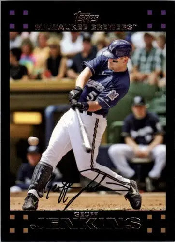 Original gloss Geoff Jenkins baseball card 2007 Topps NM-MT Brewers ID 5298