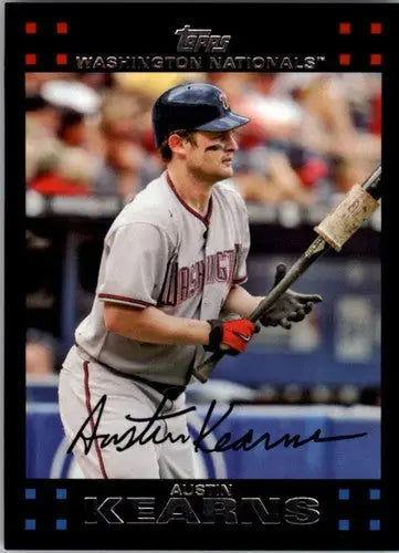 Original gloss baseball card of Austin Kearns NM-MT from 2007 Topps #77