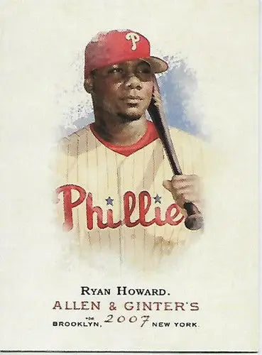 2007 Topps Allen and Ginter #1 Ryan Howard NM-MT Phillies - Baseball Card Single