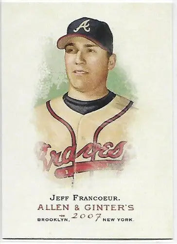 Original gloss Jeff Francoeur baseball card from 2007 Topps Allen and Ginter بازی