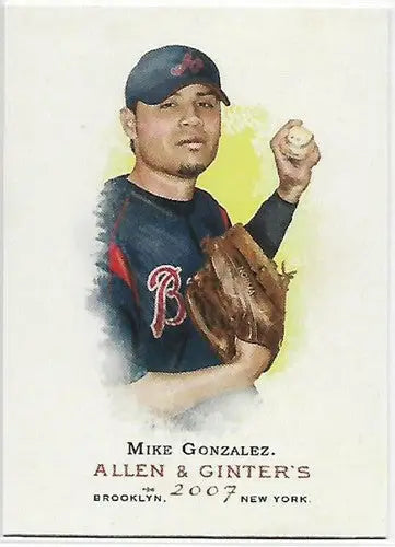 2007 Topps Allen and Ginter #2 Mike Gonzalez NM-MT Braves - Baseball Card Single