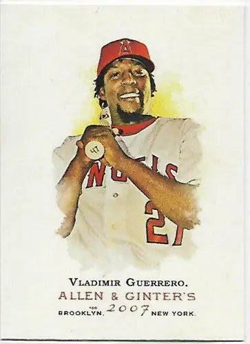 2007 Topps Allen and Ginter #20 Vladimir Guerrero NM-MT Angels - Baseball Card Single