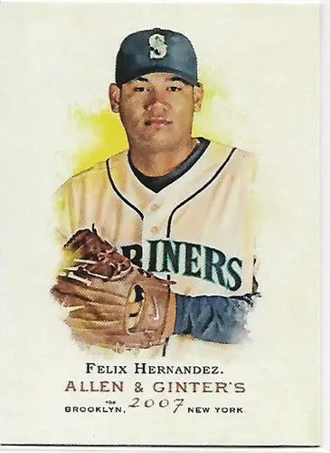 2007 Topps Allen and Ginter #32 Felix Hernandez NM-MT Mariners - Baseball Card Single