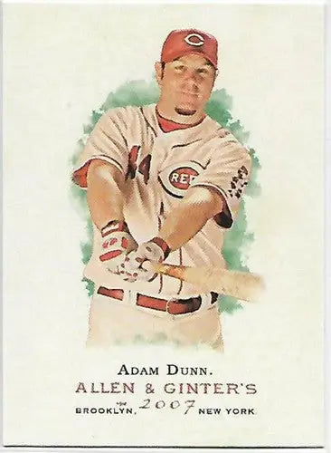 2007 Topps Allen and Ginter #40 Adam Dunn NM-MT Reds - Baseball Card Single