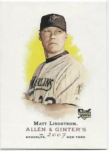 2007 Topps Allen and Ginter #44 Matt Lindstrom NM-MT RC Rookie Marlins - Baseball Card Single