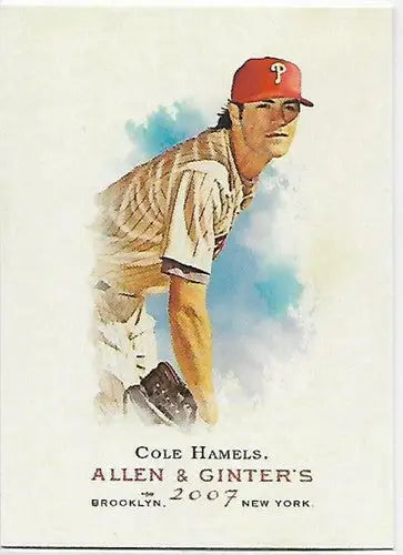 2007 Topps Allen and Ginter #46 Cole Hamels NM-MT Phillies - Baseball Card Single