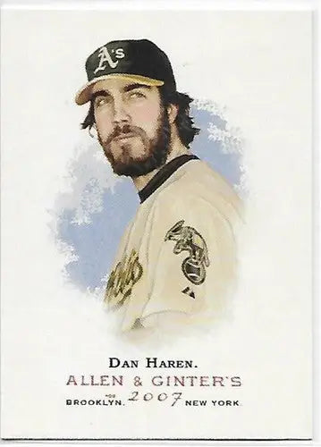 2007 Topps Allen and Ginter #51 Dan Haren NrMt-Mt Oakland Athletics - Baseball Card Single