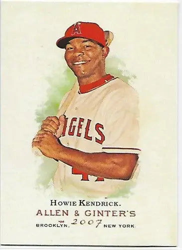 Howie Kendrick baseball card from 2007 Topps Allen and Ginter featuring original gloss and NM-MT condition