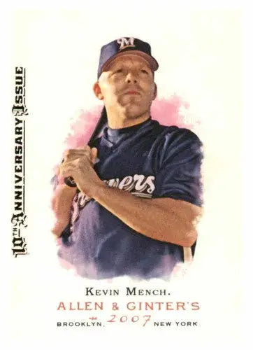 2007 Topps Allen and Ginter Kevin Mench baseball card with original gloss and near mint condition