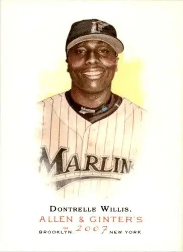 2007 Topps Allen and Ginter #96 Dontrelle Willis NM Near Mint Marlins ID:64632 - Baseball Card Single