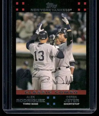 2007 Topps Baseball Derek Jeter Alex Rodriguez #657 Baseball - Baseball Card Single