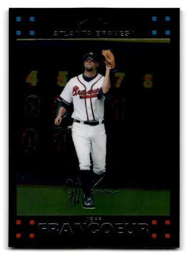 2007 Topps Chrome Jeff Francoeur baseball card with original gloss from Braves collection