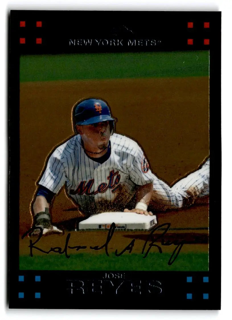 2007 Topps Chrome #192 Jose Reyes - Baseball Card Single