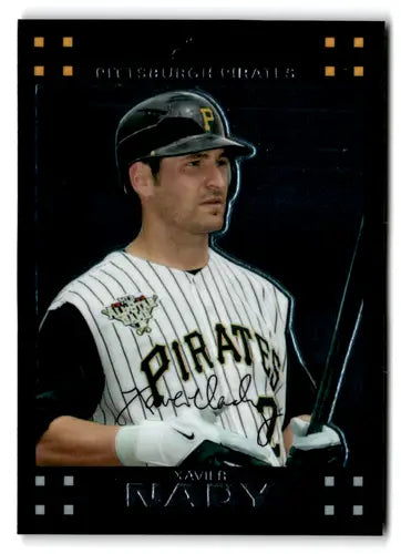 Original gloss Topps Chrome Xavier Nady baseball card from 2007 Pirates collection