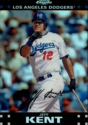 2007 Topps Chrome Refractors #54 Jeff Kent NM-MT Dodgers ID:13373 - Baseball Card Single