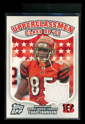 2007 Topps DPP Chad Johnson #UC-CJ Game-Worn Jersey Football - Sports Memorabilia