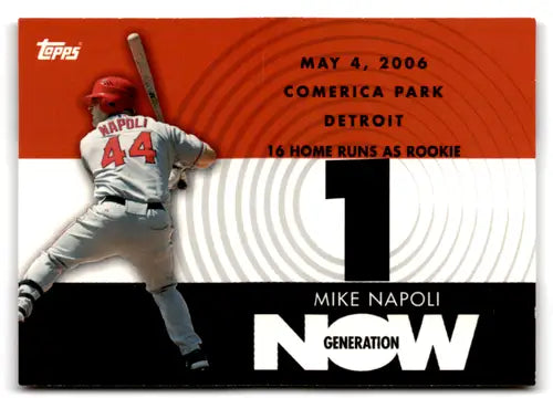 2007 Topps Generation Now #GN103 Mike Napoli NM Near Mint Angels ID:81506 - Baseball Card Single