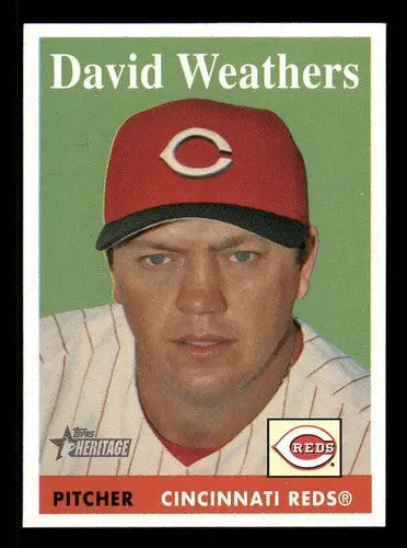 2007 Topps Heritage #176 David Weathers NM-MT SP Reds - Baseball Card Single