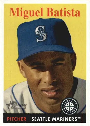 2007 Topps Heritage #294 Miguel Batista NM-MT SP Diamondbacks - Baseball Card Single