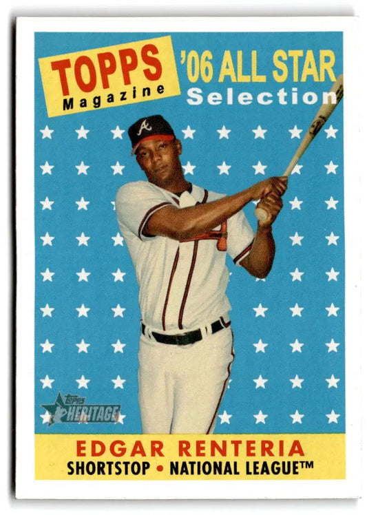 2007 Topps Heritage #482 Edgar Renteria - Baseball Card Single