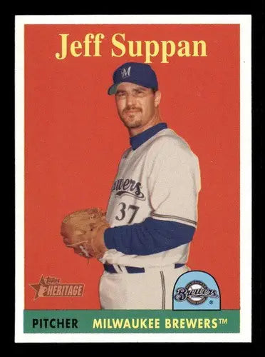 2007 Topps Heritage #97b Jeff Suppan NM-MT Cardinals ID:72995 - Baseball Card Single