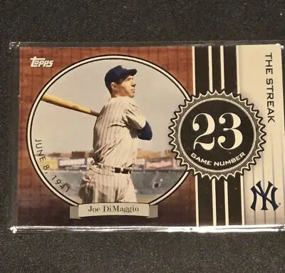 2007 Topps #JD23 Joe DiMaggio Joe DiMaggio: The Streak - Baseball Card Single