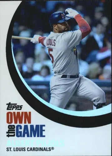 Baseball trading card of Albert Pujols from 2007 Topps Own the Game OTG13 series