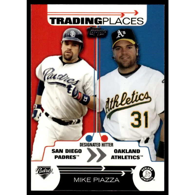 2007 Topps #TP3 Mike Piazza EX/NM San Diego Padres / Oakland Athletics Baseball Card - Baseball Card Single