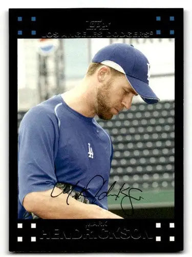 2007 Topps Updates & Highlights #UH25 Mark Hendrickson Los Angeles D ID:59618 - Baseball Card Single