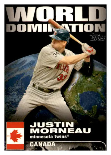 2007 Topps World Domination #WD2 Justin Morneau NM Near Mint Twins ID:65028 - Baseball Card Single