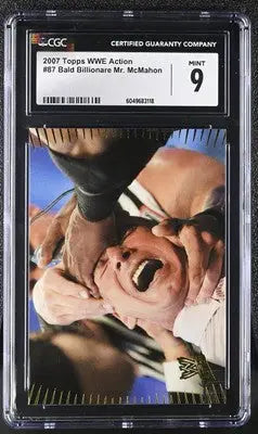 2007 Topps WWE Action Bald Billionare Mr. McMahon #87 Wrestling CGC 9
