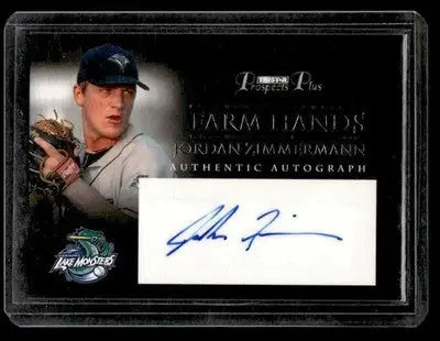 2007 TriStar Prospects Plus #FH-JZ Jordan Zimmermann Farm Hands Autographs - Baseball Card Single