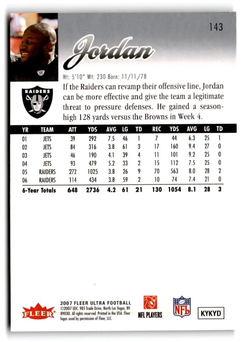 2007 Ultra #143 LaMont Jordan - Football Card Single
