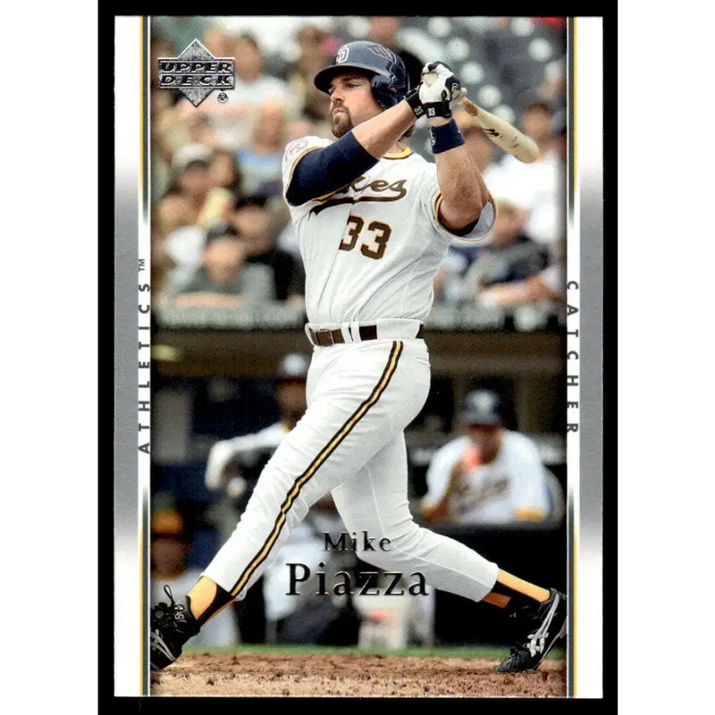 2007 Upper Deck #419 Mike Piazza EX/NM Oakland Athletics Baseball Card - Baseball Card Single