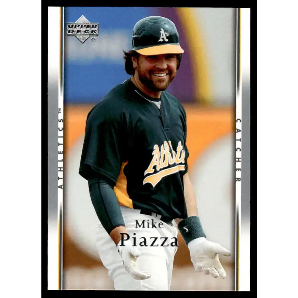 2007 Upper Deck #865 Mike Piazza EX/NM Oakland Athletics Baseball Card - Baseball Card Single