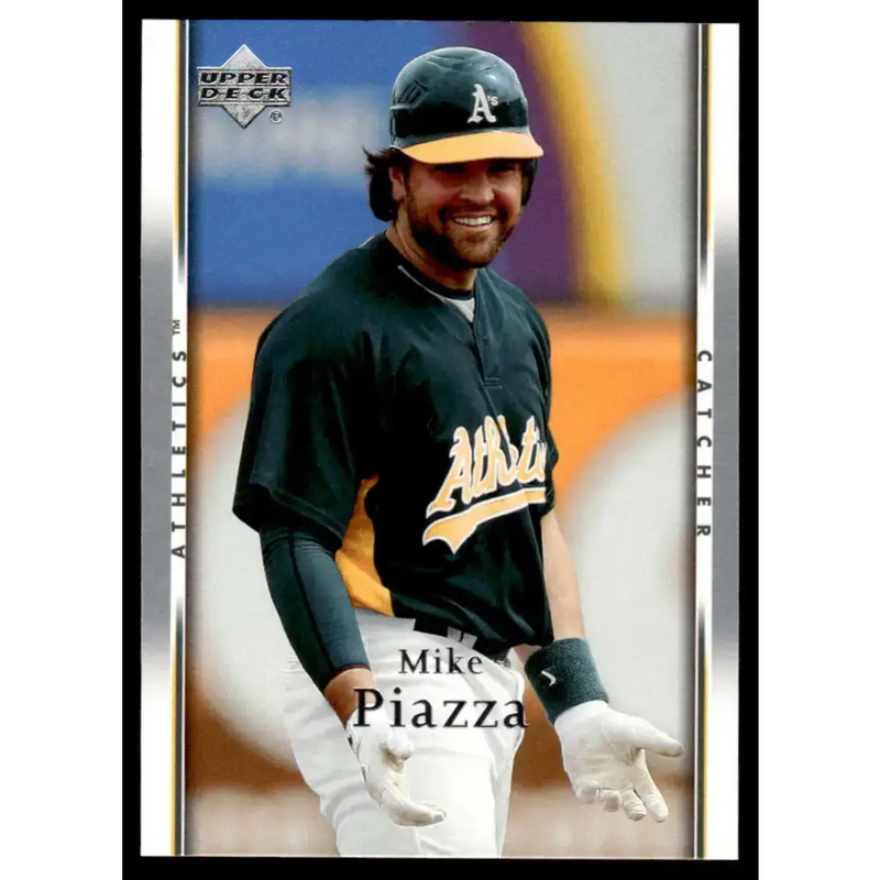 2007 Upper Deck #865 Mike Piazza EX/NM Oakland Athletics Baseball Card - Baseball Card Single