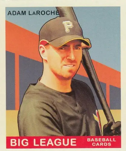 Original gloss baseball card featuring Adam LaRoche in Pirates cap from Upper Deck Goudey