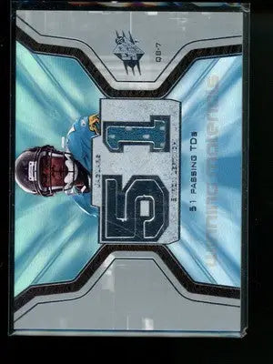 2007 Upper Deck SPx Winning Materials Byron Leftwich #WM5-BL Jersey Patch - Football Card Single