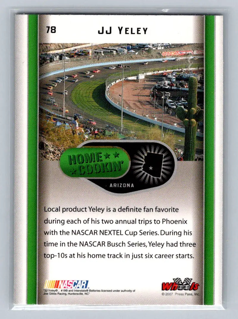 2007 Wheels American Thunder #78 J.J. Yeley Joe Gibbs Racing - Racing Card Single