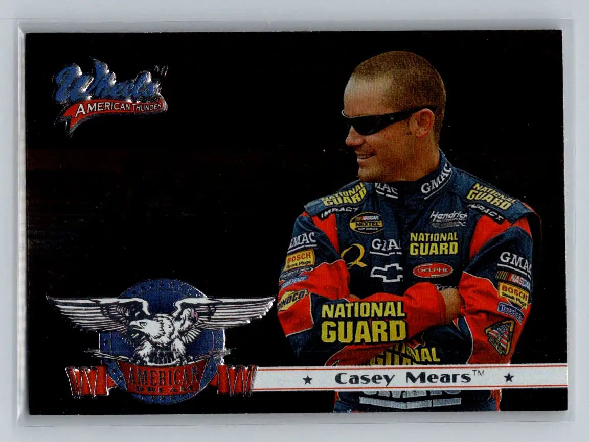 2007 Wheels American Thunder #AD 7 Casey Mears Hendrick Motorsports - Racing Card Single