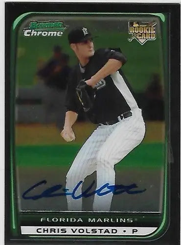 2008 Bowman Chrome Draft #BDP39B Chris Volstad NM-MT Auto - Baseball Card Single